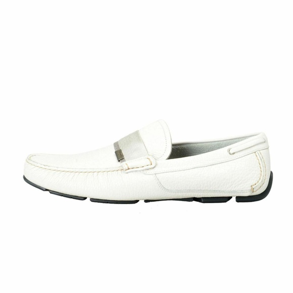 Salvatore Ferragamo Leather Driving Moccasin Shoes